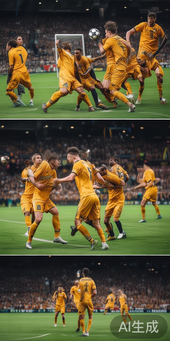 高位逼抢与防线层次
在一些比赛中，教练团队会设定